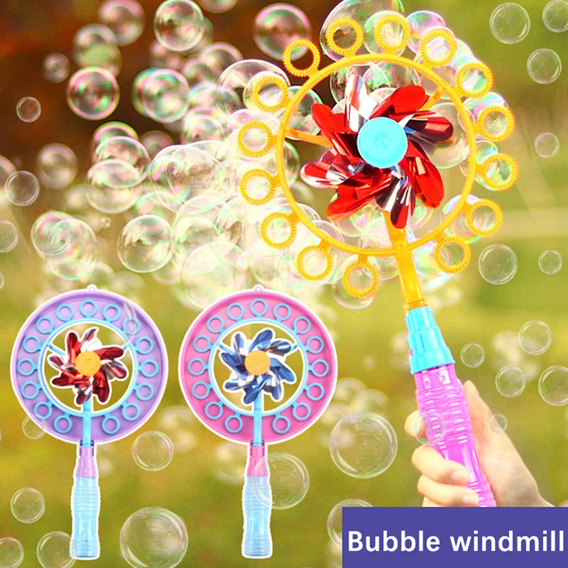 

Bubble Kids Toys Автоматическая ветряная мельница машинка на открытом воздухе свадебная вечеринка Детские подарки на день рождения подарки враща...