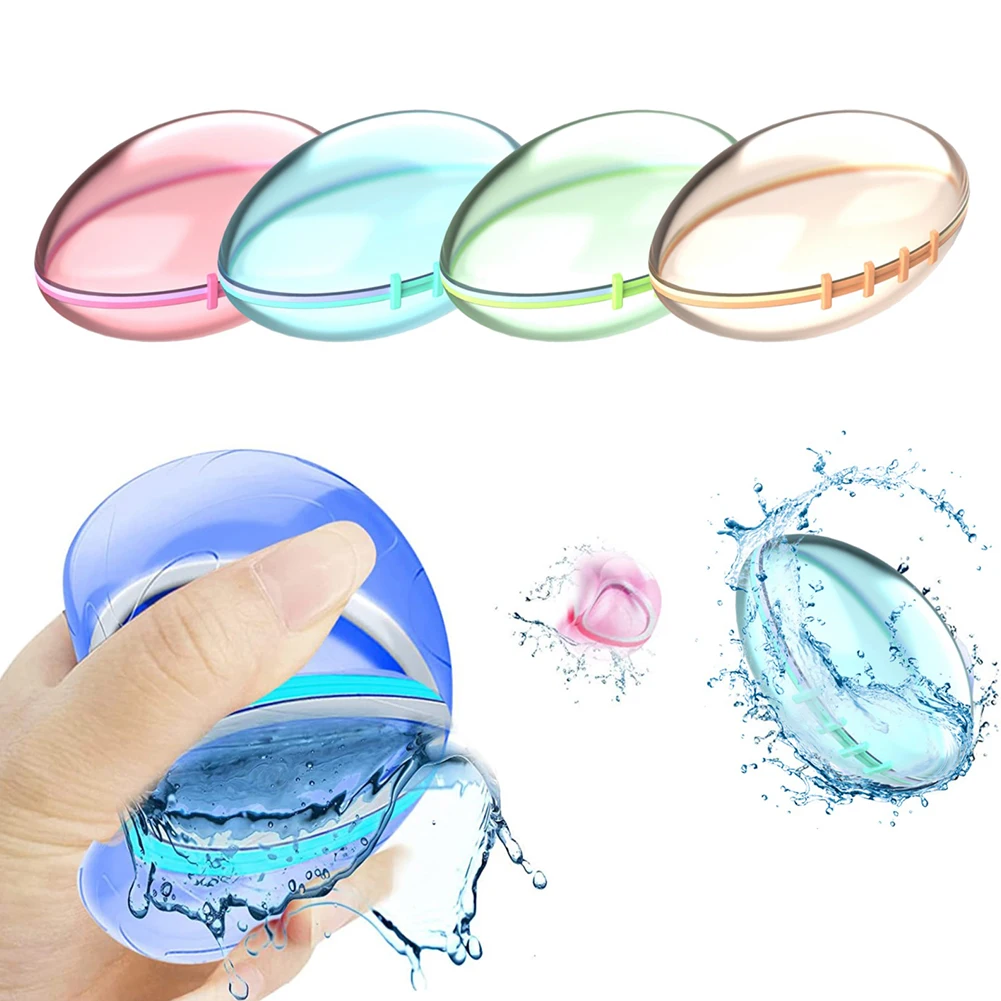 

1-16pcs Self-Sealing Reusable Water Bomb Splash Balls Water Absorbent Balloons Pool Beach Party Water Fight Games for Kids Adult
