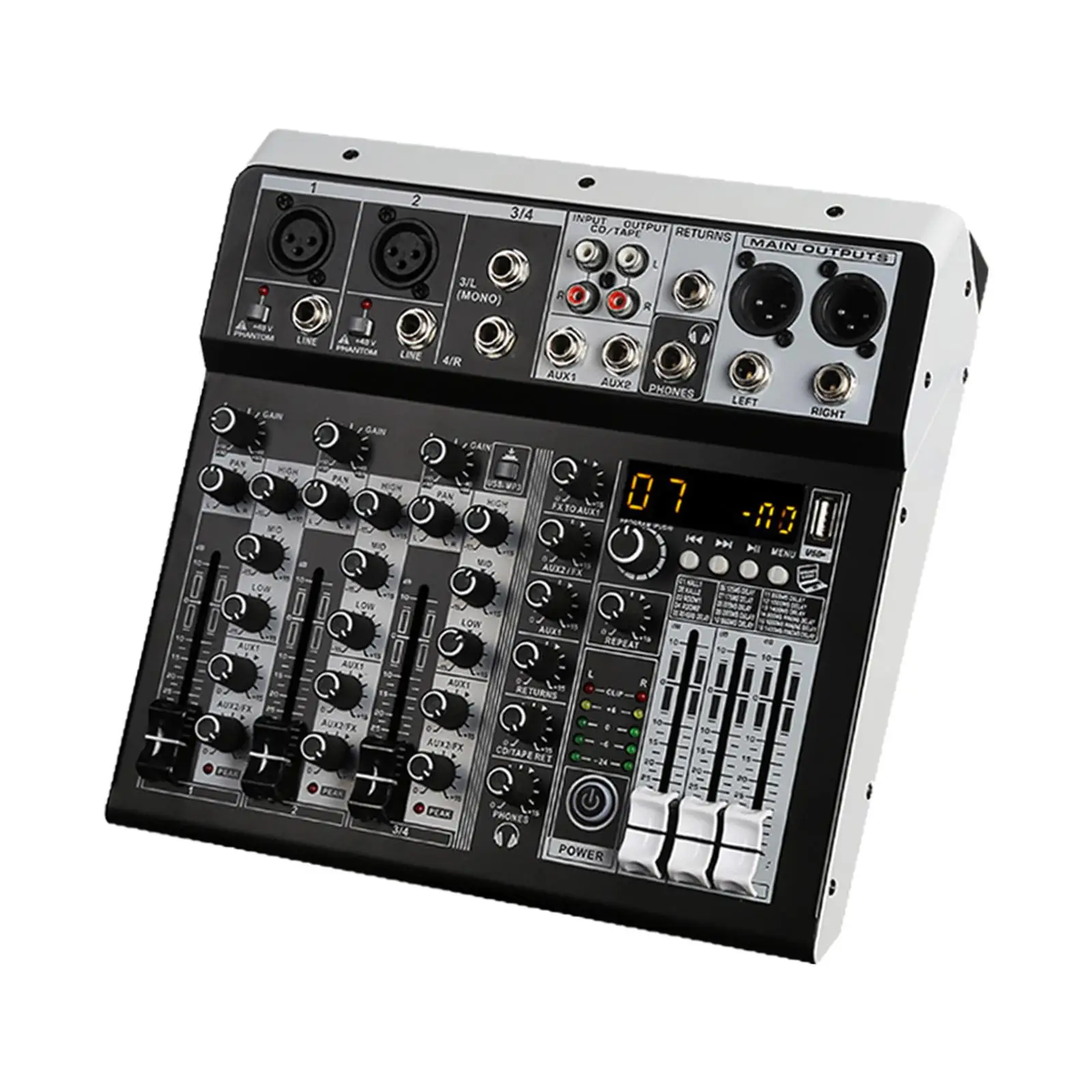 

Portable Audio Mixer Sound Mixer Professional Sound Board Console DSP Processor Digital Sound Mixing Console for Live DJ Studio