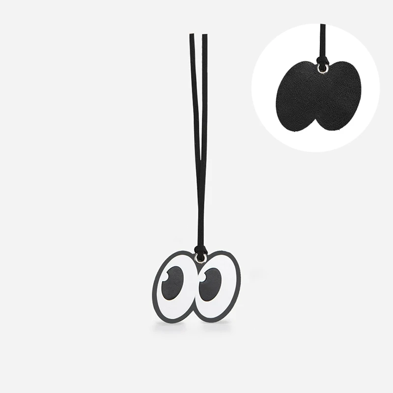 Кожаная сумка с большими глазами подвеска для сумки Longchamp подвесная веревка из