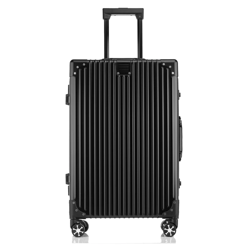 

2023 MOJY Factory Direct Sales Private Customization Black Aluminium Carry Children's Travel Suitcase With Wheels Promotion