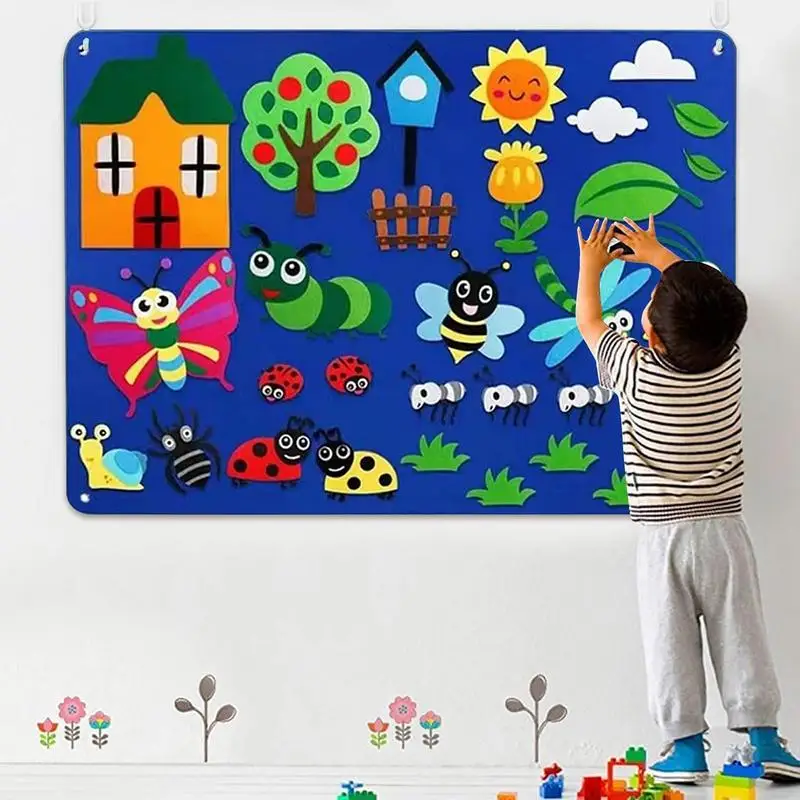 

Felt Board Stories Set Montessori Ocean Farm Insect Animal Family Interactive Preschool Early Learning Toddlers Toys For Child