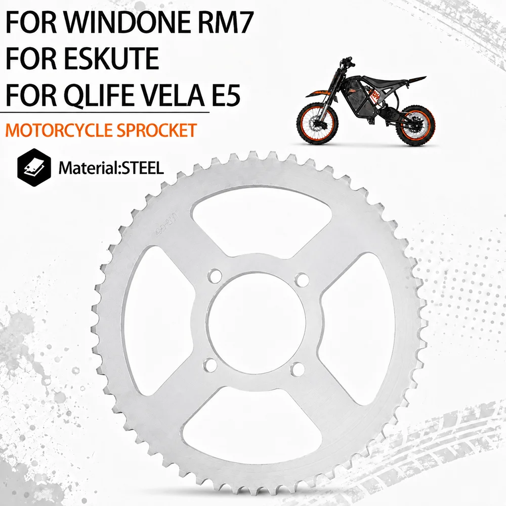 Фото Звездочка цепи для мотоциклов Windone RM7, ESKUTE Qlife, Vela E5, электромотоциклов, запчасти для электрических питбайков №1
