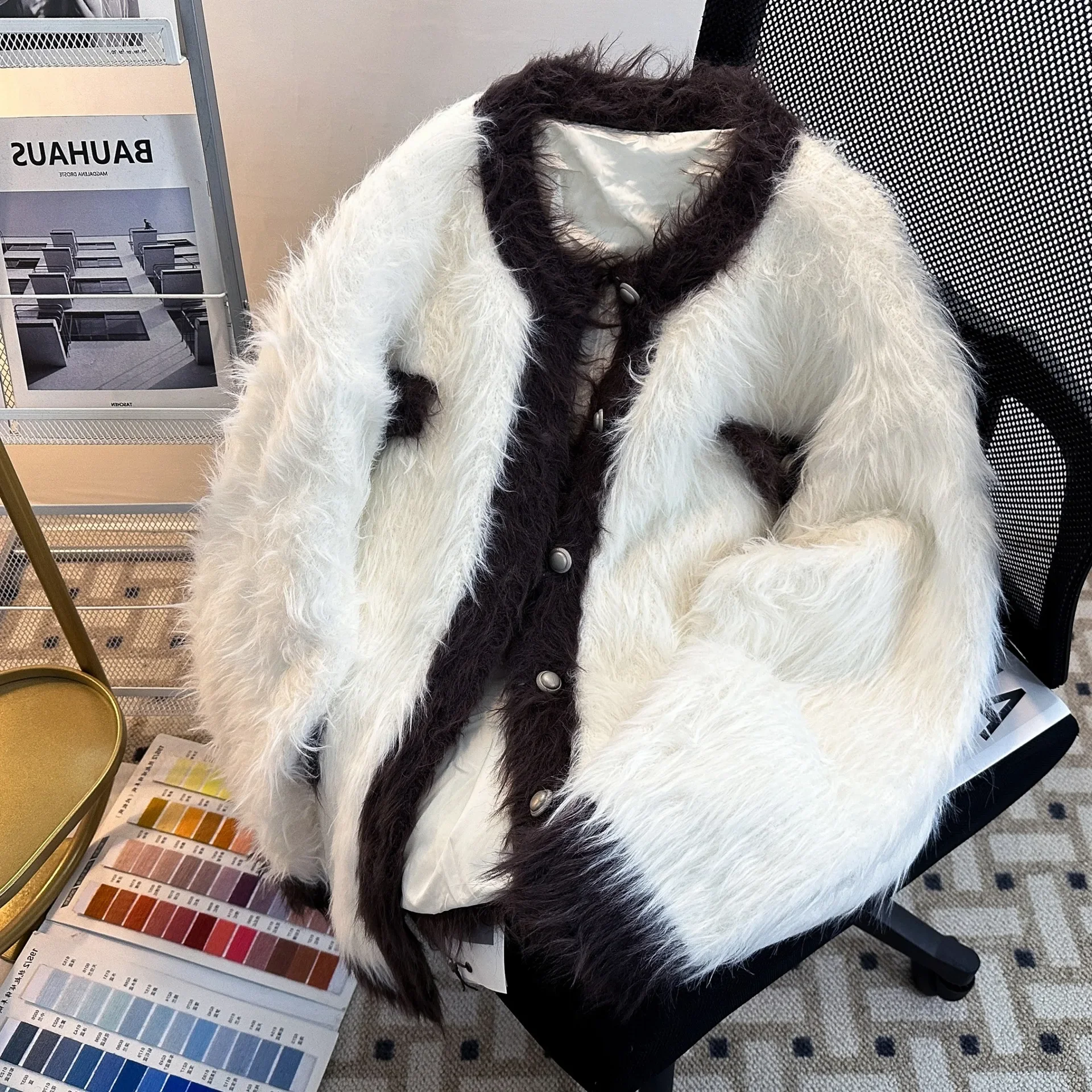 Осень/зима 2023 новый мужской норковый свитер куртка Sensibility Nichetweed стильный цветной