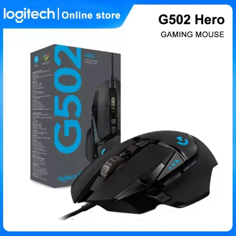 

Logitech G502 HERO Game Mouse 16,000 DPI High Performance Gaming Mouse HERO Programmable Mice For Windows7/8/10