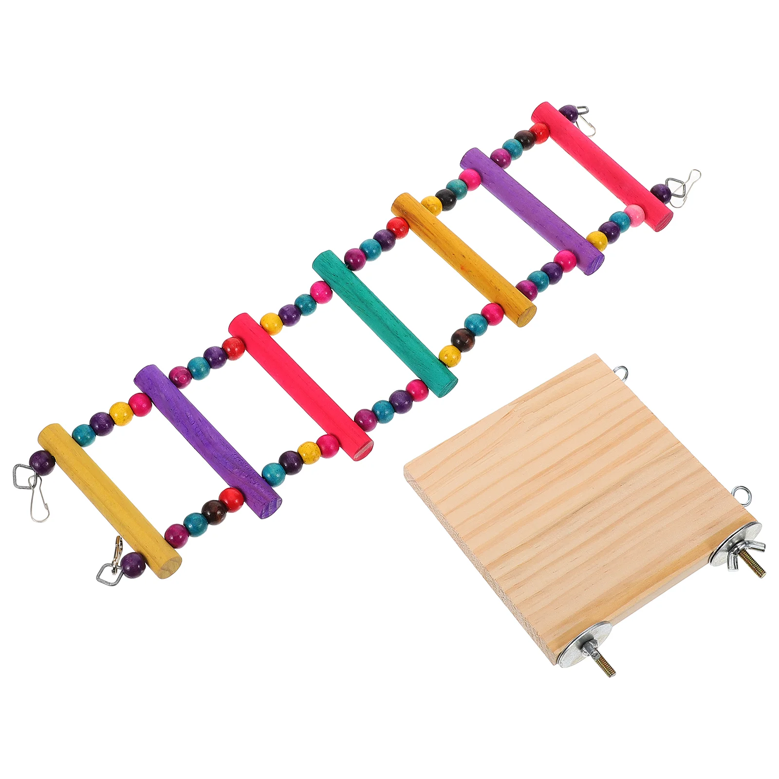 Лестница для птиц ступенька игрушка скалолазания волнистый попугайчик длинный