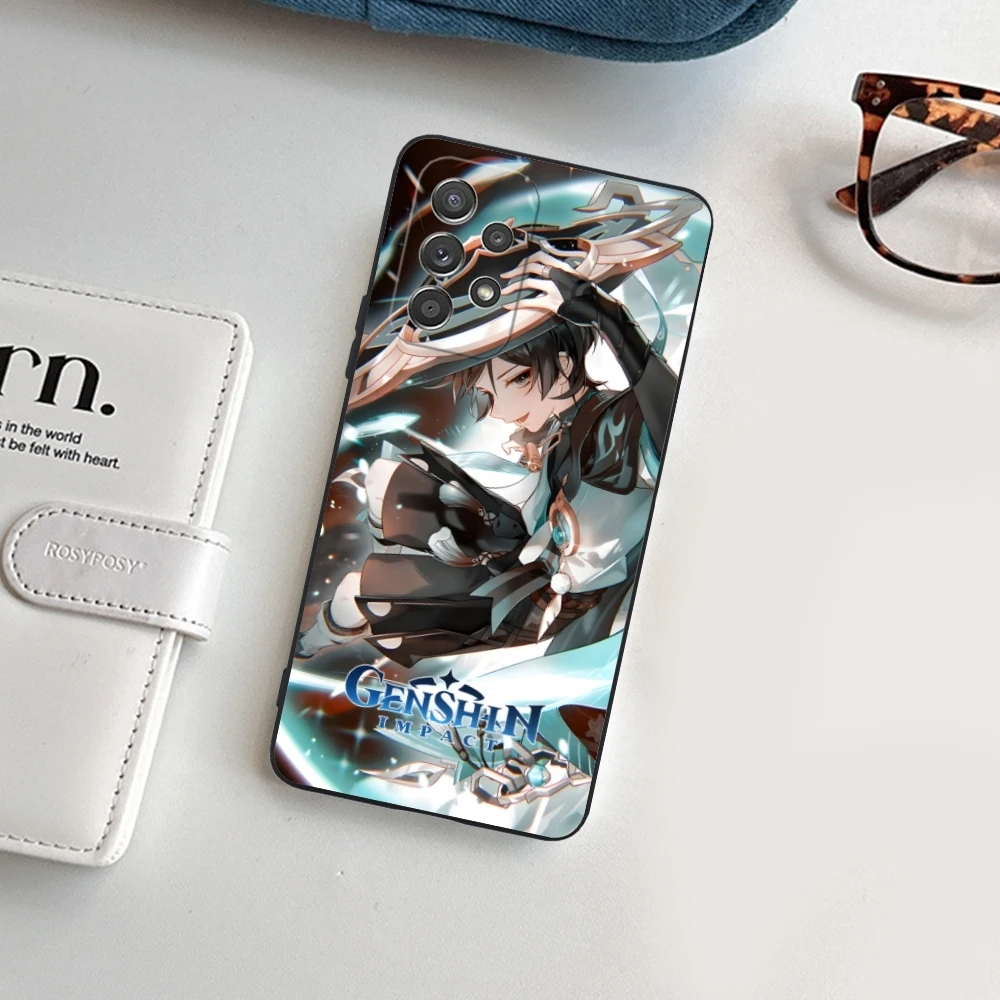 Чехол для сотового телефона Genshin Impact Wanderer Samsung Galaxy A91 73 71 70 54 53 52 34 24 23 21 S 5G черный