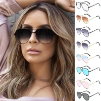 vintage aviation sunglasses women brand designer shades sun glasses female retro gradient mirror fashion driver oculos de sol