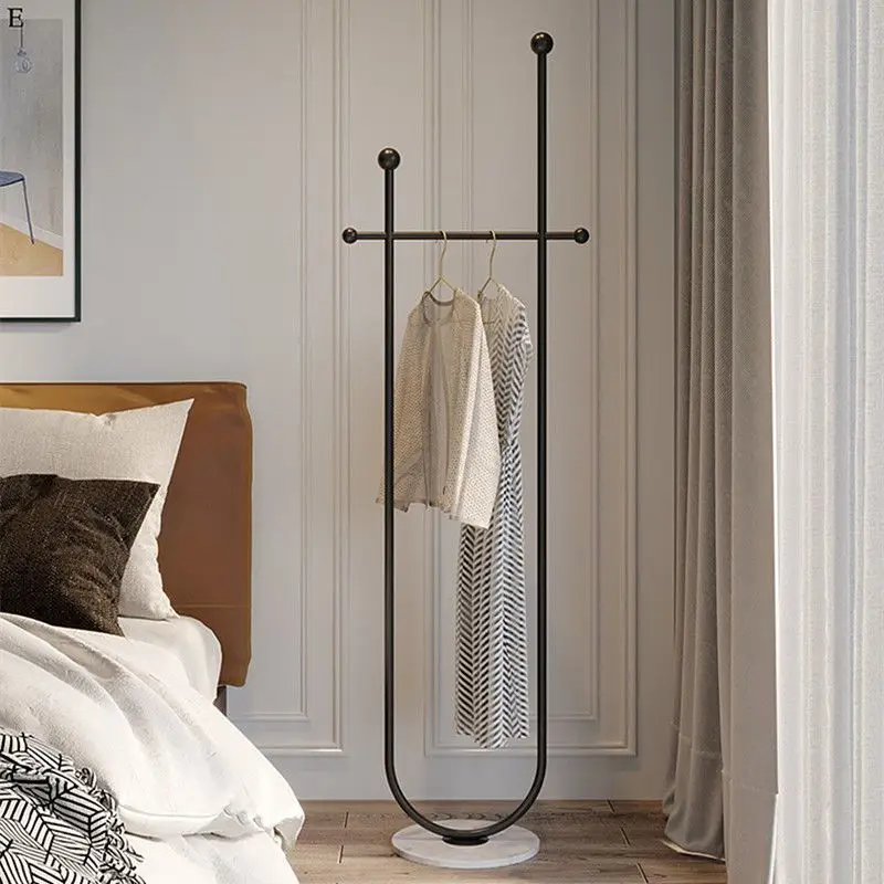 

Nordic Metal Coat Racks Bedroom Stand Floor Golden Minimalist Clothes Hanger Balcony Corner Moveis Para Casa Furniture