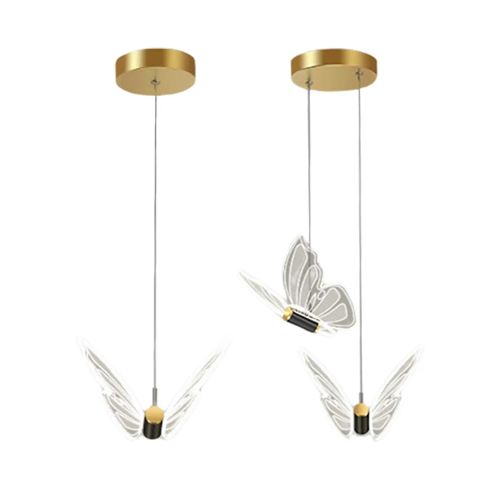 

LED Butterfly Chandelier Pendant Light Hanging Lamp Lighting Fixture Droplight for Bedside Bar Lounge Conference Room Ornaments