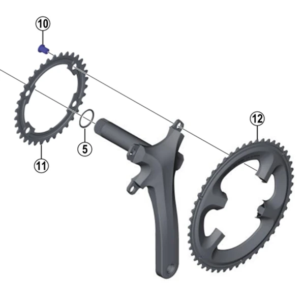 Детали для ремонта велосипедной звезды Shimano FC-6800 FC-5800 Звездочка шоссейного