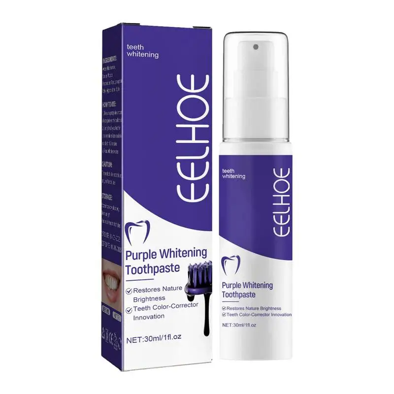 

Teeth Whitening Toothpaste Tooth Colour Corrector 30ml Enamel Care Toothpaste Intensive Stain Removal Reduce Yellowing