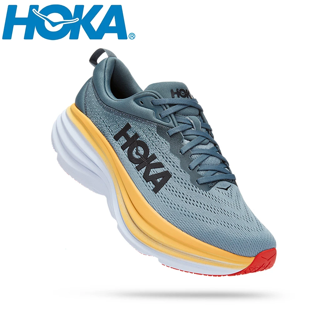 

Кроссовки HOKA Bondi8 мужские, повседневная спортивная обувь, дышащая холщовая обувь для бега