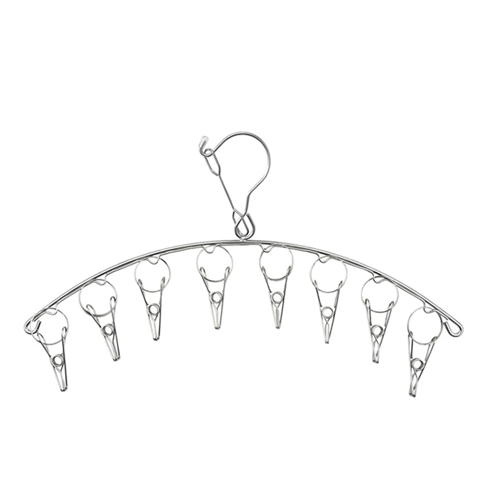 Сушилка Для Одежды Из Нержавеющей Стали С 8 Зажимами Ветрозащитная