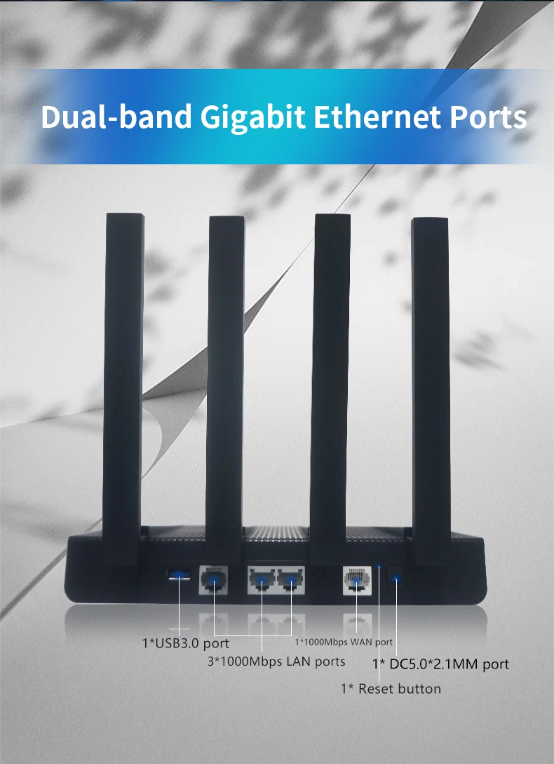 ZBT двухдиапазонный маршрутизатор Wi-Fi 6 беспроводной Wi-Fi роутер 1800 Мбит/с DDR3 256 МБ флэш 16 Мб 2 * гигабитный порт 1 WAN 2 LAN Wi-Fi 6 Roteador