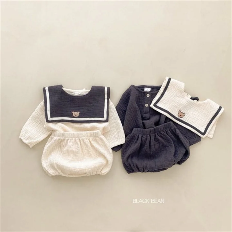 

Baby Clothes Set Newborn Spring Sailor Baby Girl Boy Clothes Organic Cotton Infant Girls Outfits Toddler Clothing Suit 3Pcs/Set