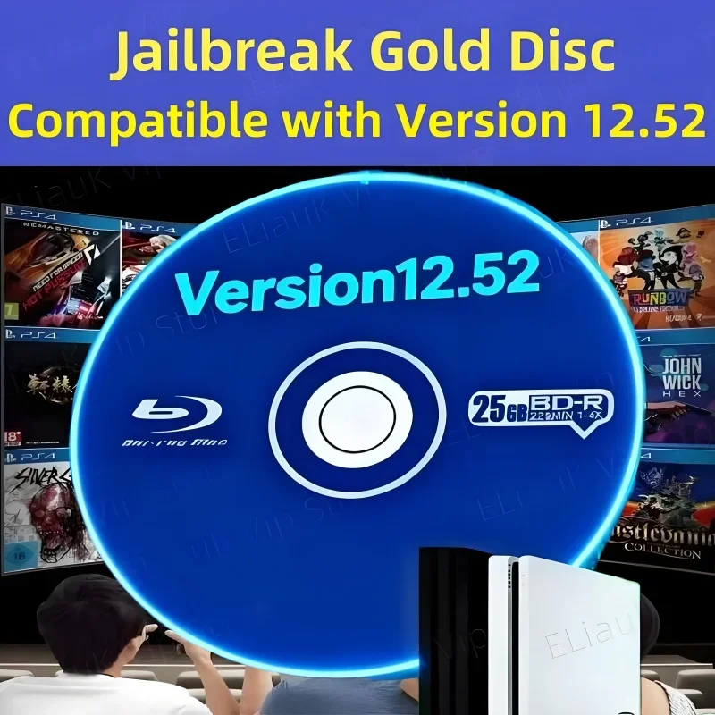Фото Диск Jailbreak, новая версия 12,52 для PS4, новейшая прошивка, поддержка загрузочного извлечения, полезная нагрузка, домашние резервные игры для пивоварения, последняя версия №1