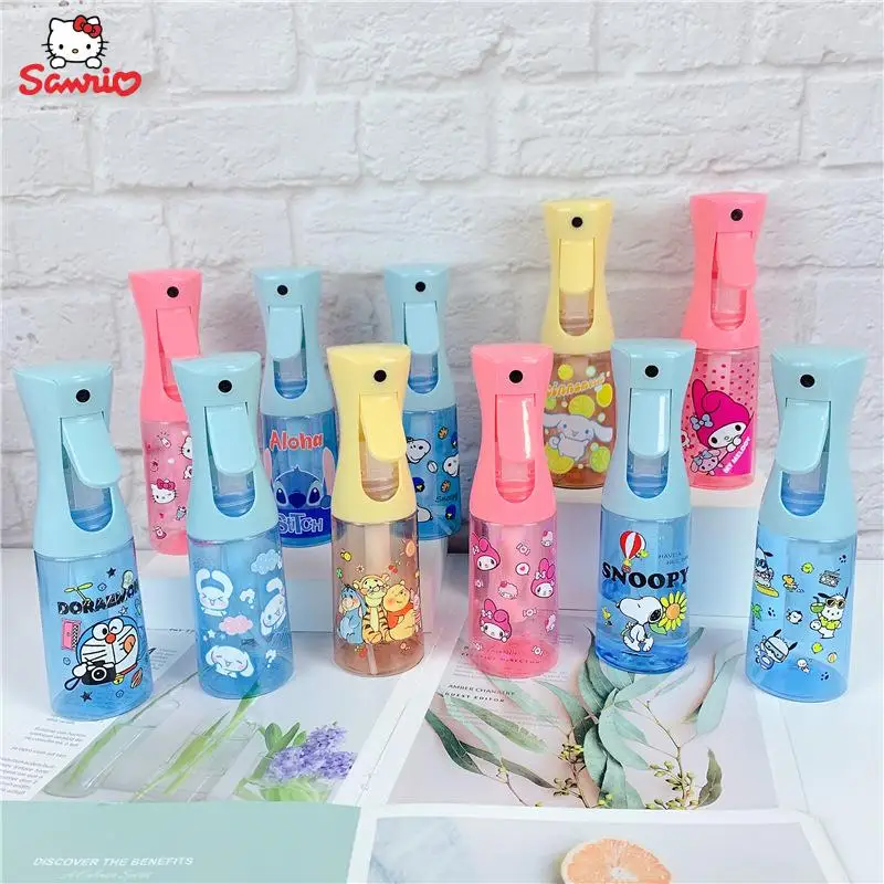 

Kawaii Sanrio, Hello Kitty Cinnamoroll Kuromi мультяшная бутылка-распылитель для девочек, милая фотобутылка, мультяшная пустая бутылка, подарок для детей