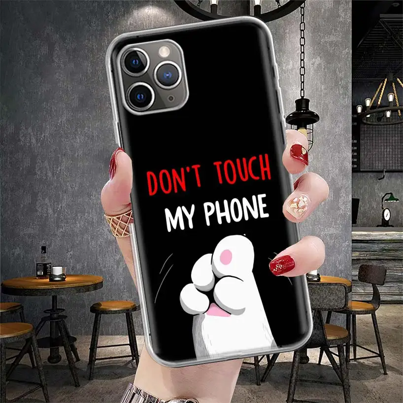 Мягкий чехол для IPhone 11 13 16 Pro MAX 15 + 14 Plus 12 Mini X XS Apple 8 7 SE