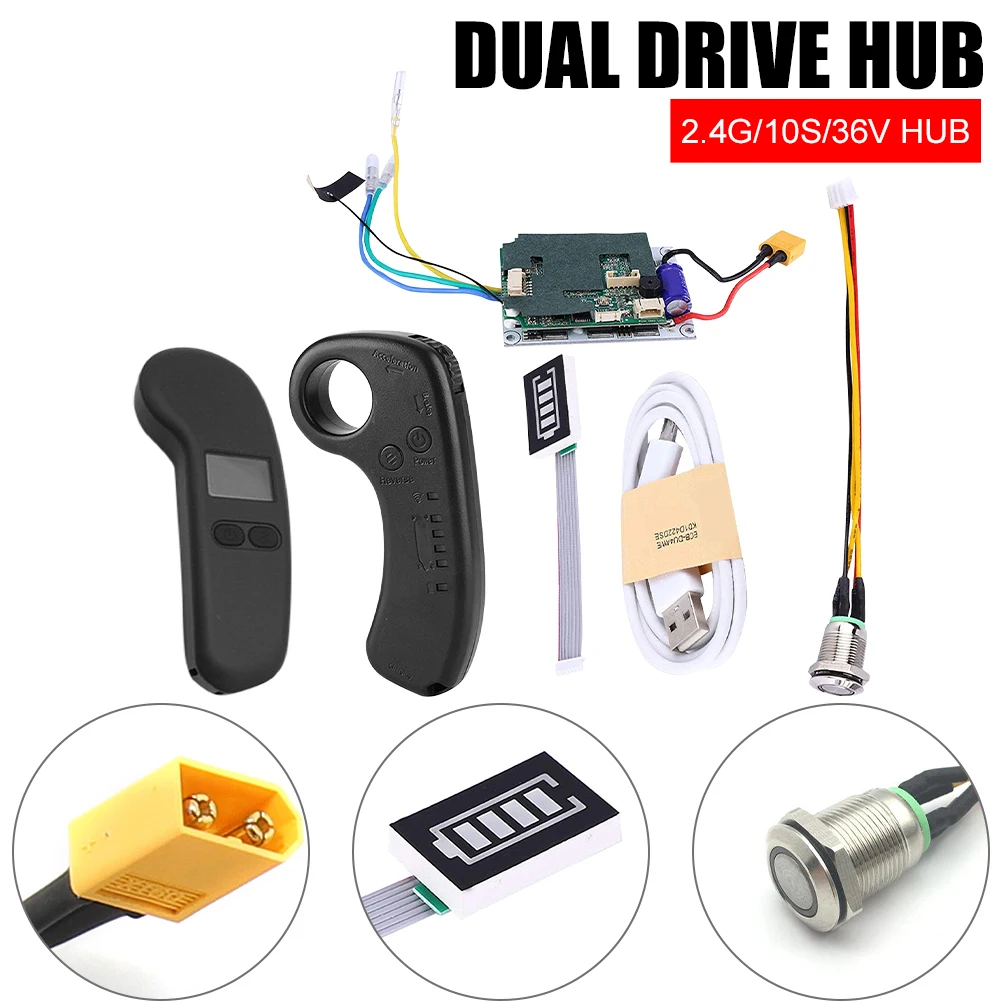 

Electric Skateboard ESC Kit 36V Electric Skateboard Wireless Sine Wave Controller Longboard Brushless Motors ESC Set