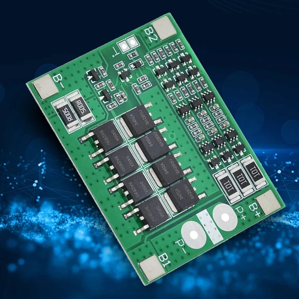 Фото Плата защиты литий-ионных аккумуляторов 3S 25A Li-ion 18650 с балансировкой BMS PCM для модуля LiPo-элементов №4