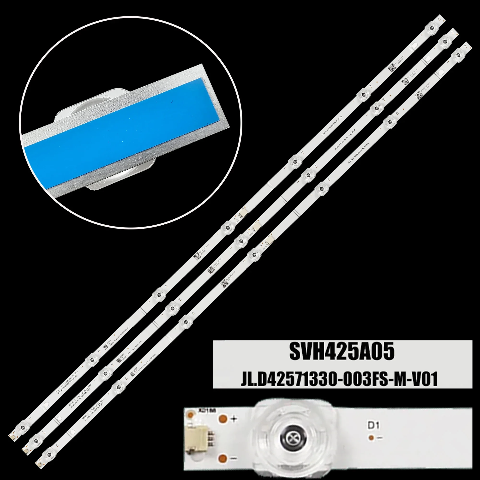 1/5/10 комплектов светодиодной ленты заднего света для 43V1A H43B7300 T430QVN03.0 43HS260 U43D9100H