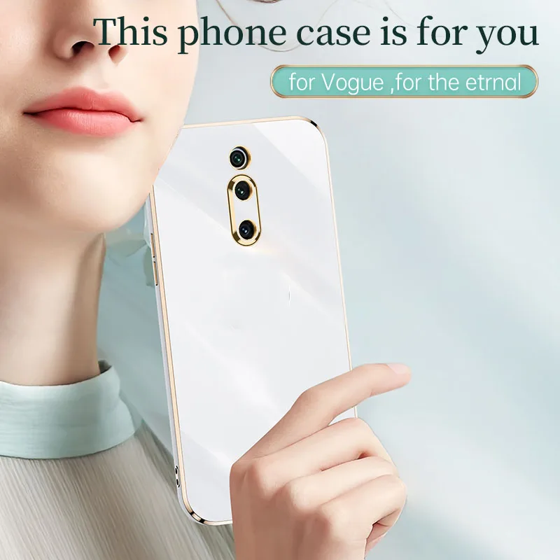 Роскошный глянцевый чехол для телефона с квадратным покрытием Xiaomi Mi 9T Pro Mi9T
