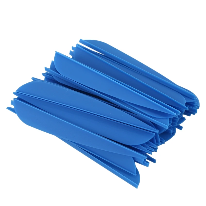 

Arrows Vanes 4 Inch Plastic Feather Fletching For DIY Archery Arrows 50 Pack