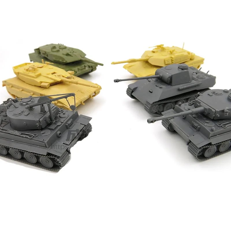 

Модель танка в сборе 1/72 немецкая Тигровая пантера M1A2 Merkawa Leopard 2A5 6 моделей