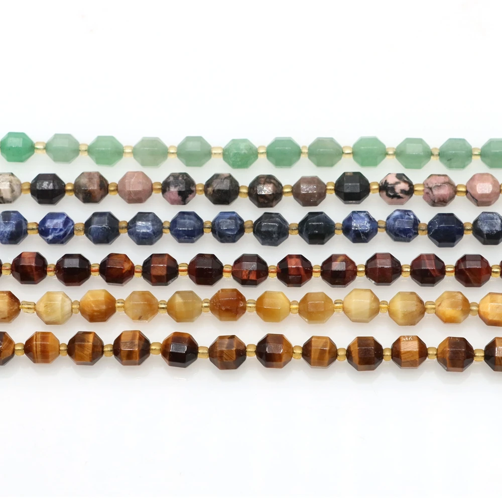Бусины из натурального граненого камня