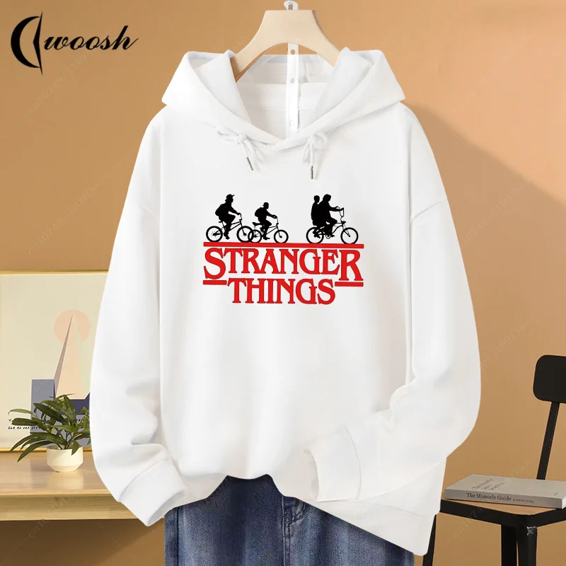 

Stranger Autumn Plus Size Men Women Hoodies Things Printed Cotton Hooded Sweatshirt Hip Hop Streetwear Outdoor With Pockets Coat