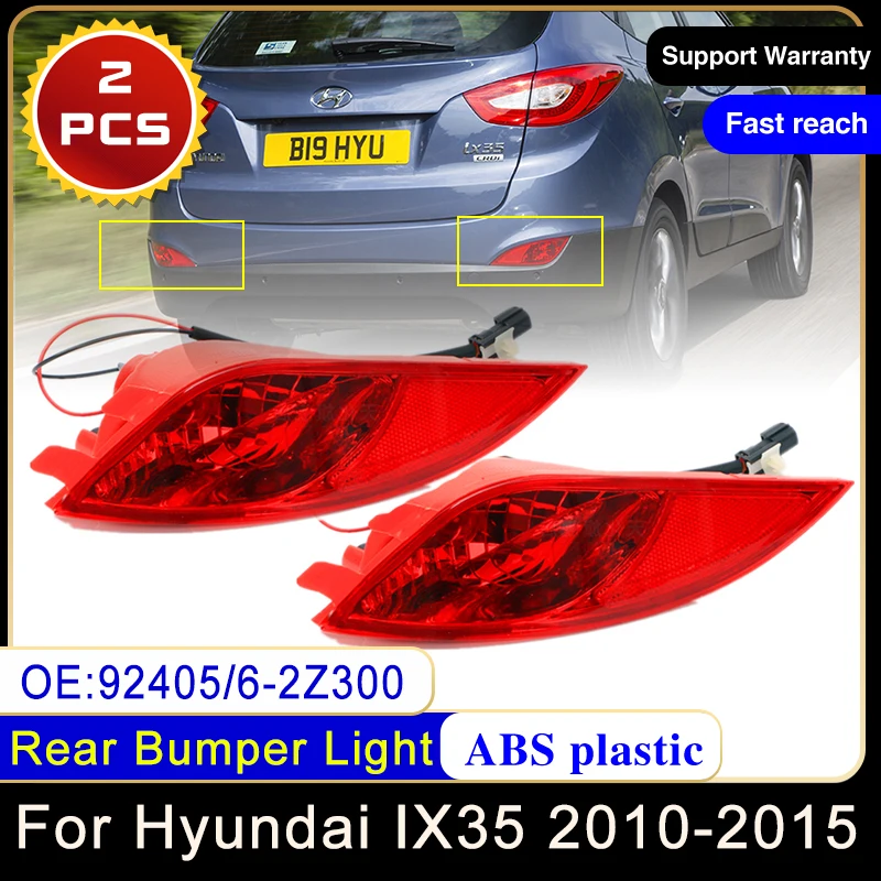

Для Hyundai IX35 2010 ~ 2015 92405-2Z300 92406-2Z300 задний бампер стоп-сигнал задний стоп-сигнал противотуманные фары задние фонари красные линзы без лампочки