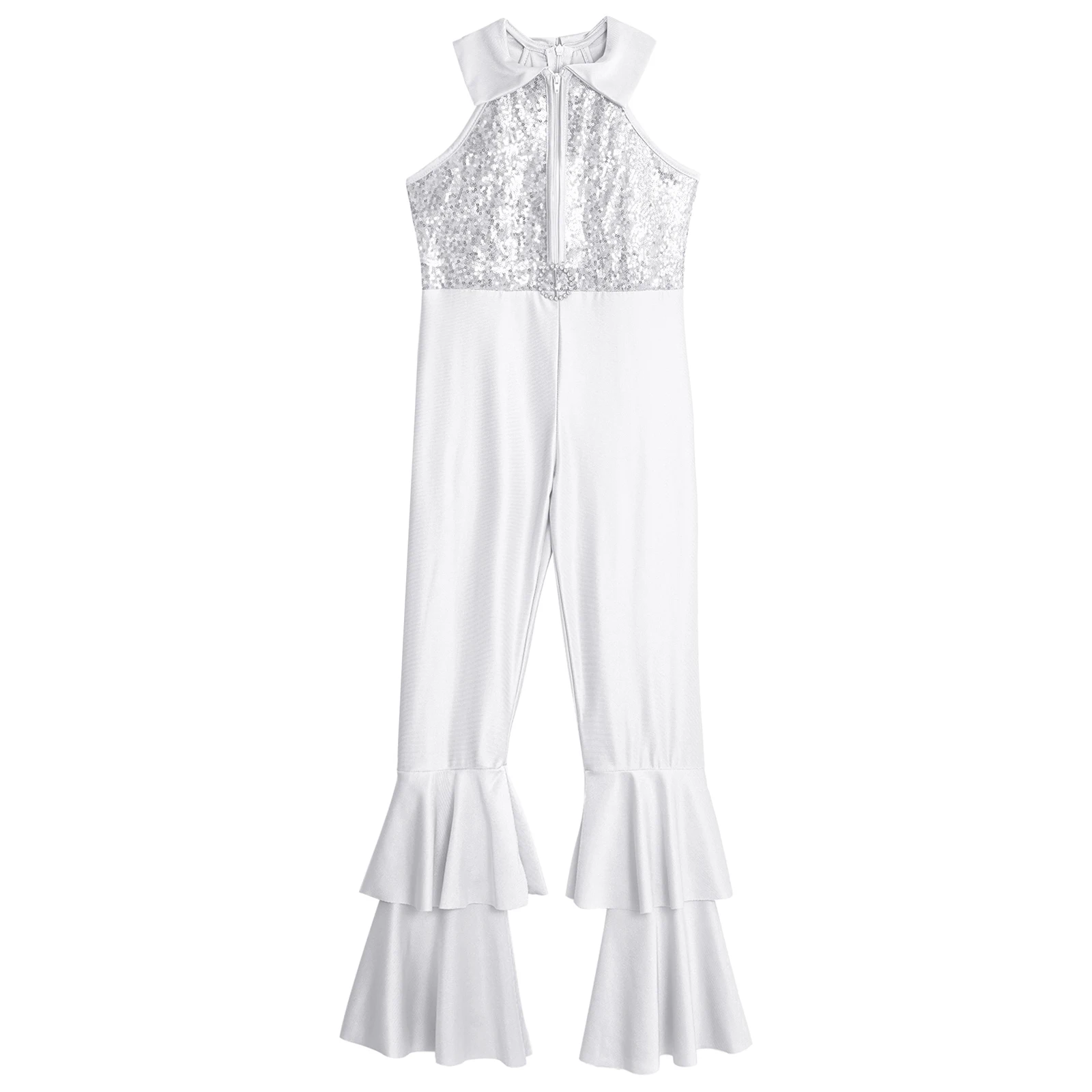 Детский комбинезон с длинными рукавами для девочек боди балета джазовых танцев