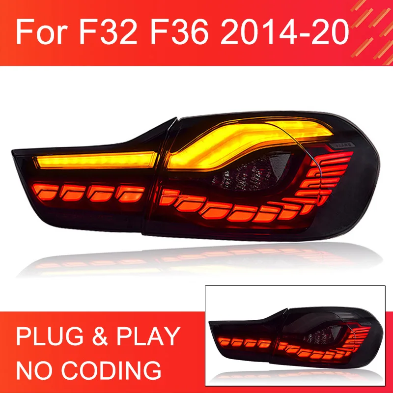 1 пара задних фонарей в сборе для BMW 4 серии M4 F32 F36 2013-2019 задние фонари Plug and Play