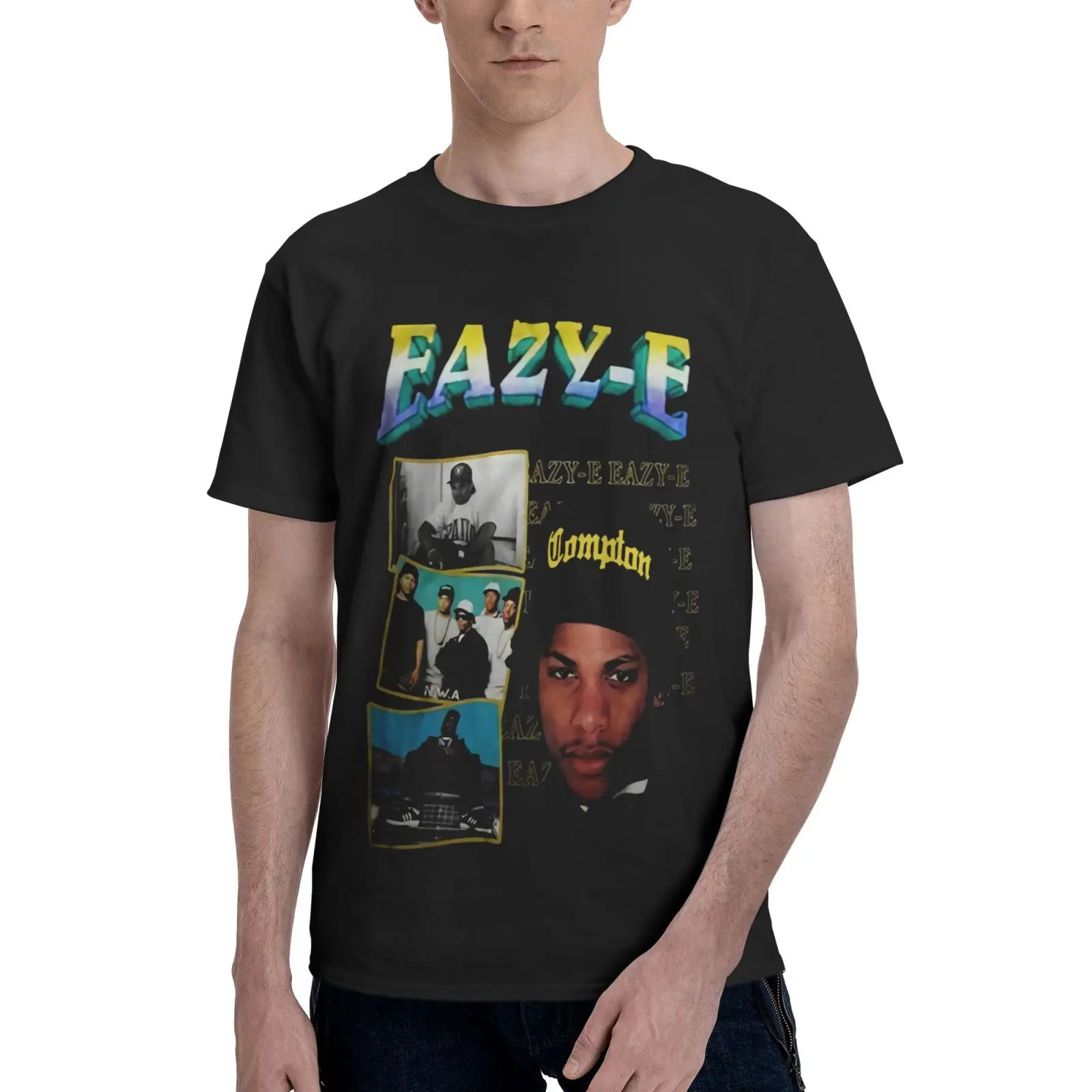 

Стильная мужская футболка Eazy-E Ab352, футболка оверсайз, Мужская футболка, Мужская футболка в стиле Харадзюку, мужские футболки с коротким рука...