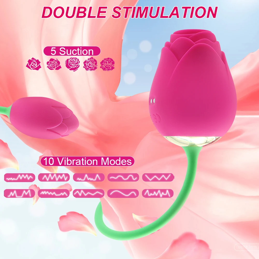 

Вибратор в форме розы для стимуляции клитора, мощный Стимулятор клитора, Вакуумная присоска для женщин, любовные вибрирующие яйца, секс-игрушка для взрослых 18