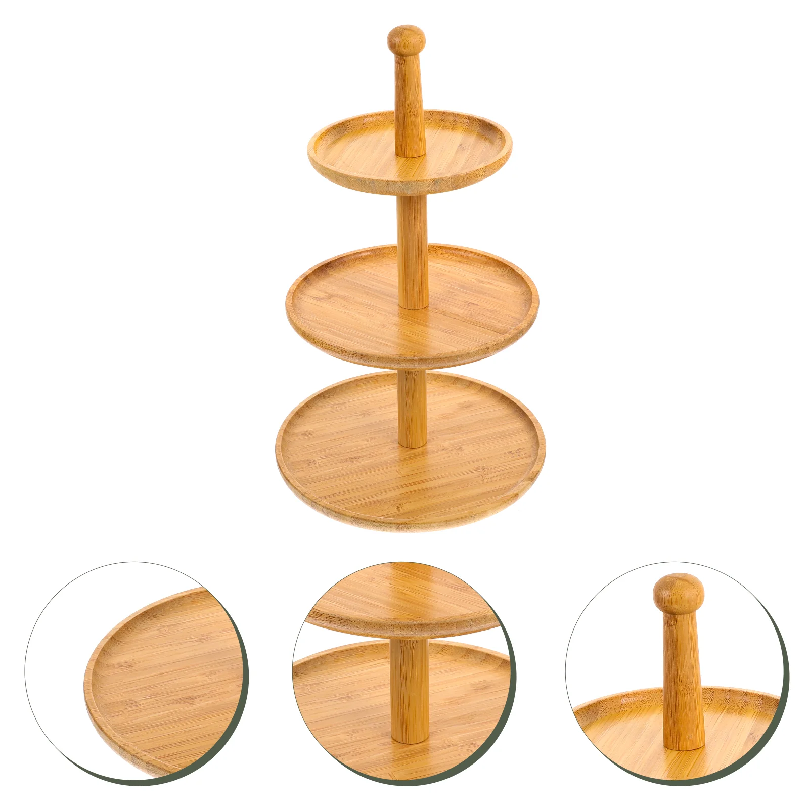 

Tray Stand Cake Serving Dessert Wedding Platter Cupcake Tier Tiered Wooden Appetizer Snack Plate Display Cup Nut Plates Bowl