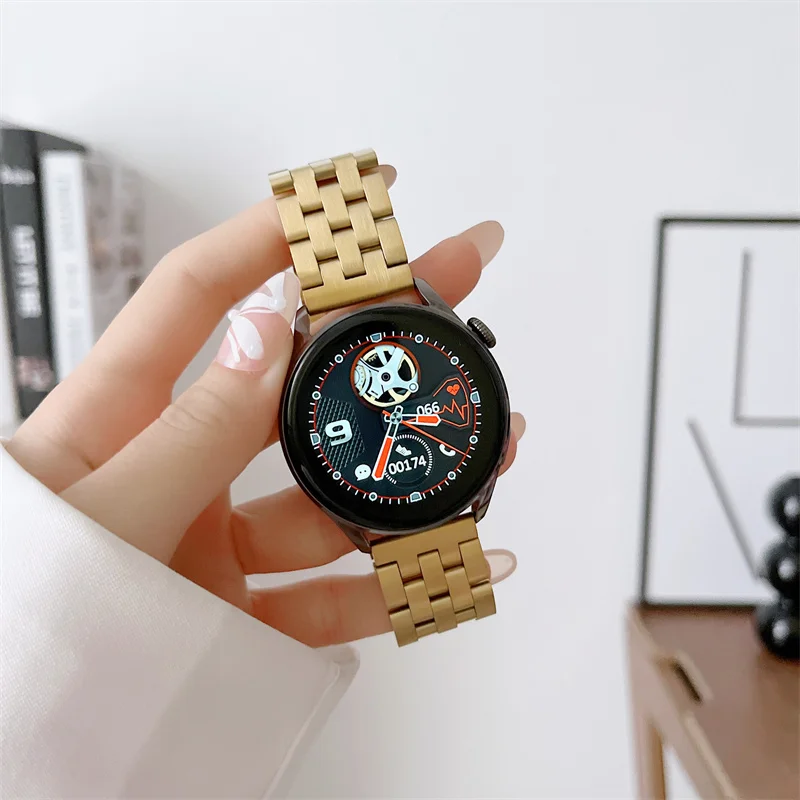 

Ремешок из нержавеющей стали для Huawei GT2Pro Watch 4 Honor Magic2 Xiaomi, цветной браслет для часов Samsung galaxy watch 4 amazfit 47 мм, 22 мм