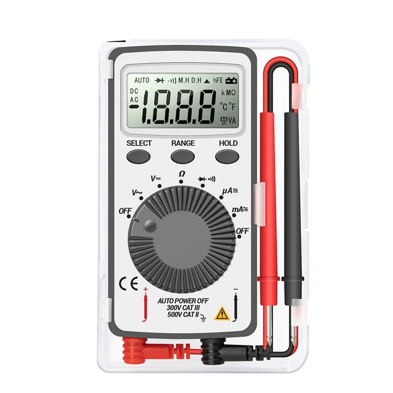 

ANENG AN101 Mini Digital Multimeter Multimetro Tester DC/AC Voltage Current Lcr Meter Pocket Professional Testers