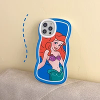 disney mermaid princess phone case for iphone 12 13 pro xs max x xr cover