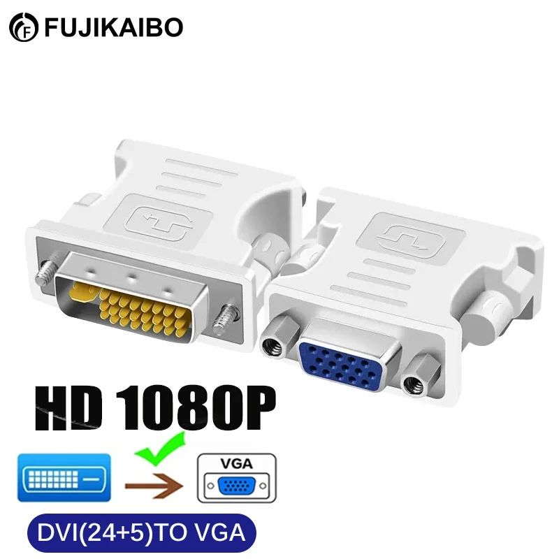 Адаптер 1080P DVI-VGA Женский переходник с 24 + 5 на VGA