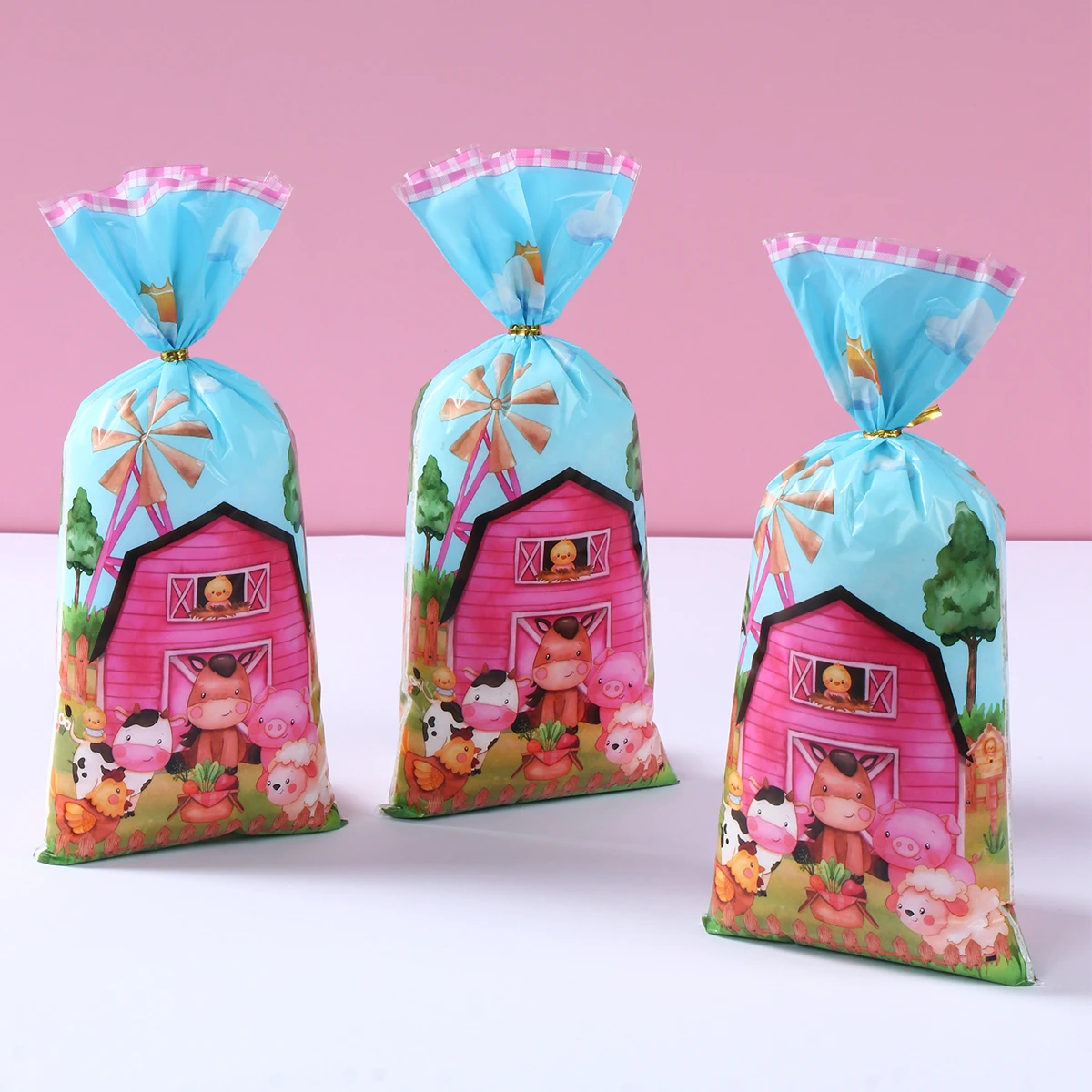 Пакеты для конфет с животными на ферме Подарочные Упаковочные пакеты декор