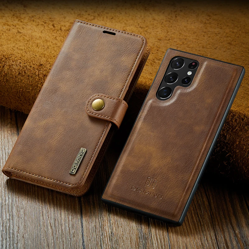 Магнитный кожаный флип-чехол для Samsung Galaxy S22 S21 Plus S20 FE Ultra S10 S9 S8 iPhone 11 12 MINI Pro X XS Max -