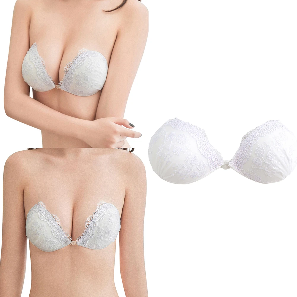 

Invisible Underwear Breast Stickers Intimates Accessories Bra Pad Embroidered Invisibility Bra Lace Nipple Cover