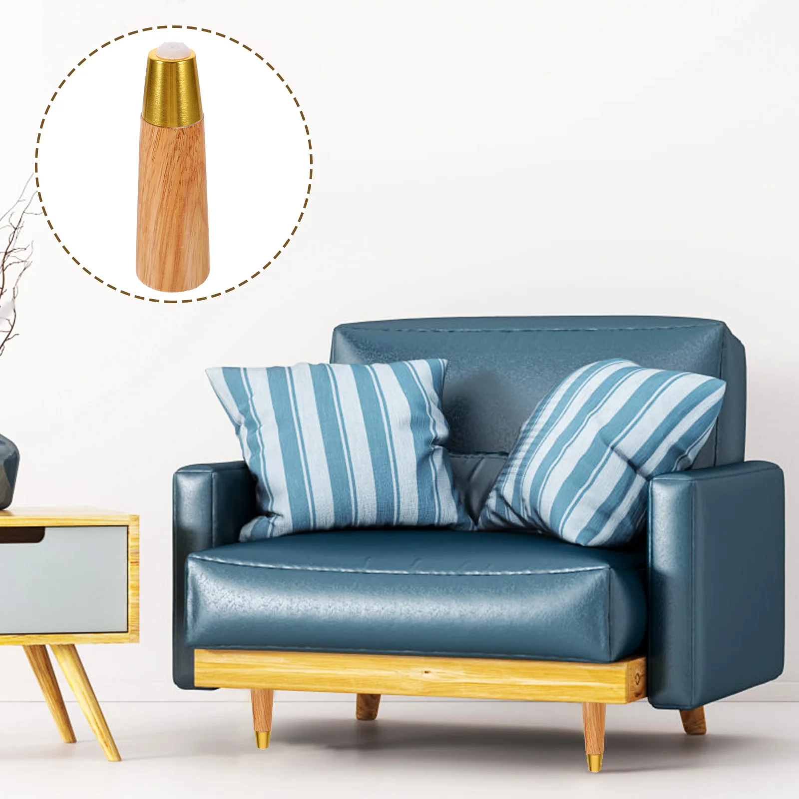 

Wooden Furniture Leg Wood Table Leg Wooden Sofa Feet Replacement Sofa Leg for Home