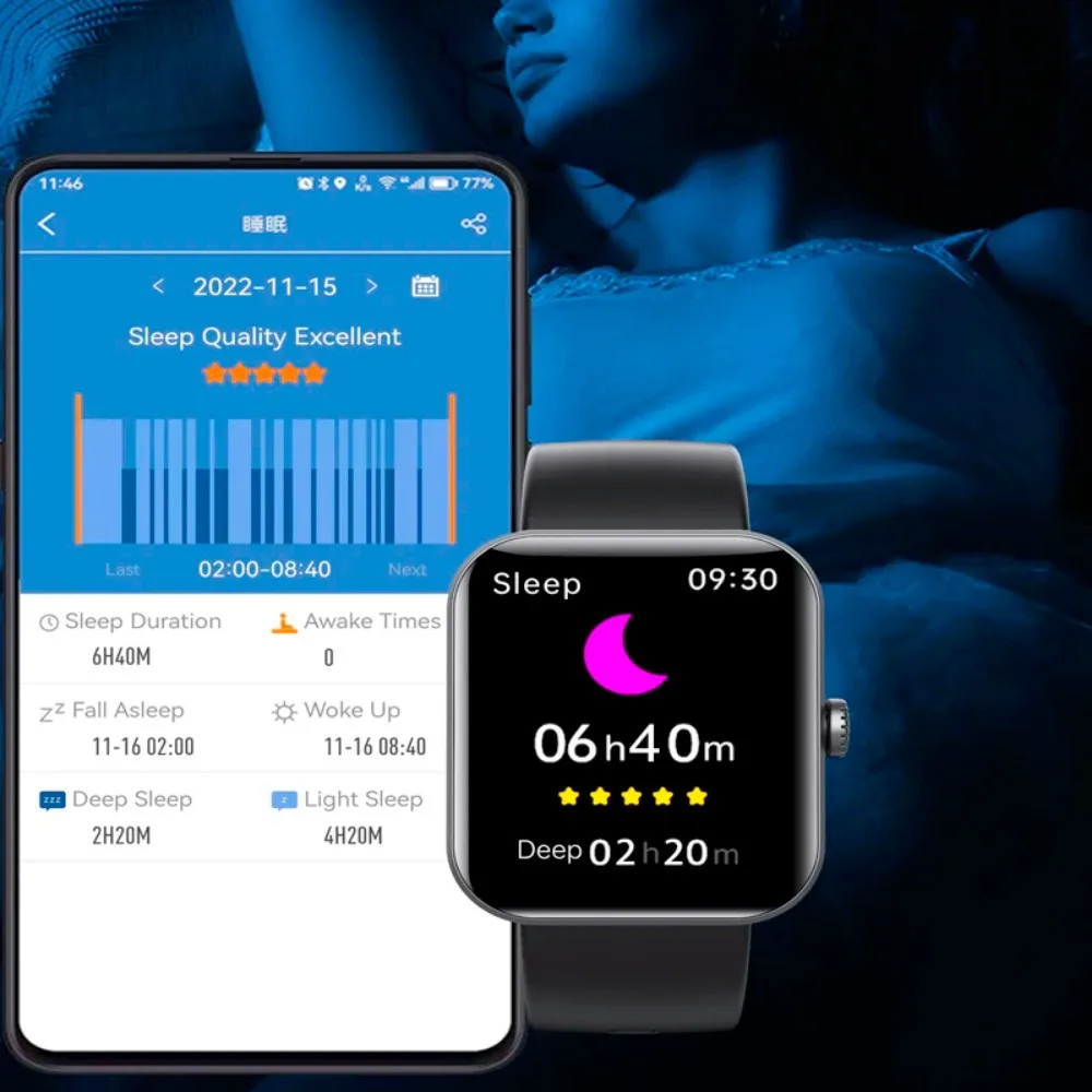 Смарт-часы F57L мужские с сенсорным экраном 2024 дюйма пульсометром и мониторингом