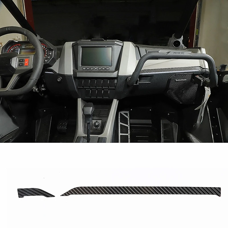 

Carbon Fiber Center Console Panel Trim Sticker Decoration For Polaris RZR PRO XP Ultimate 2021 2022 UTV Accessories