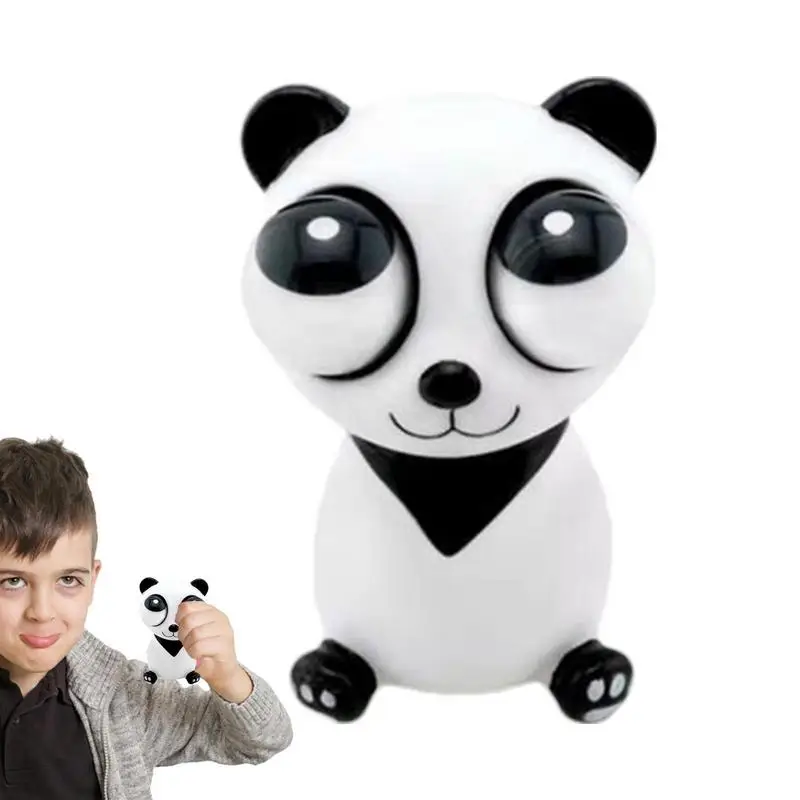 

Мяч для снятия стресса, игрушка для снятия стресса, привлекательный продукт, милая и забавная маленькая белая панда, Сжимаемый глаз, мультяш...