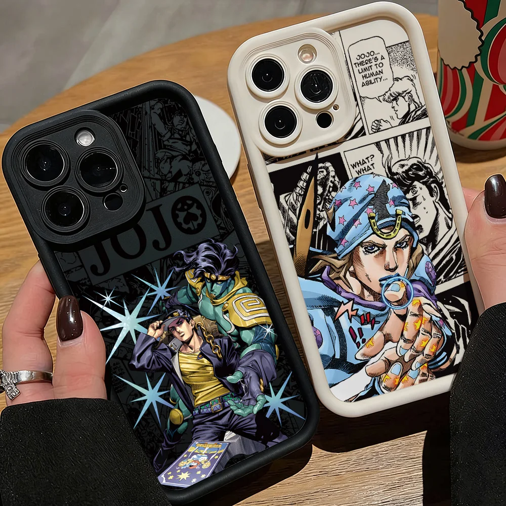 Фото Чехол для телефона с изображением аниме J-Jojo Bizarres AdventureS для Samsung S26 S25 S24 S23 S22 S21 S20 F06 M16 Note 20 FE Plus Ultra 4G 5G №1