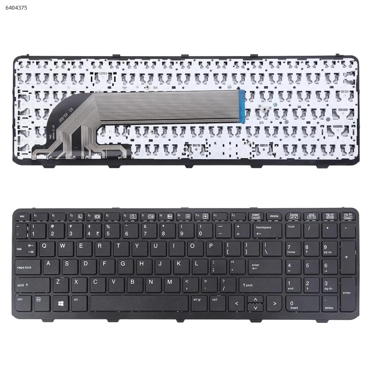 

Клавиатура для ноутбука HP 4540S 4545S 4740S 4745s черная с рамкой без фольги